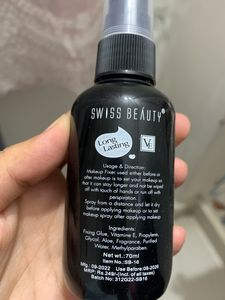 Combo Of Makeup Fixer Spray And Lipstick