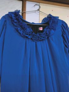 Beautiful Blue Ruffled Top 🔷