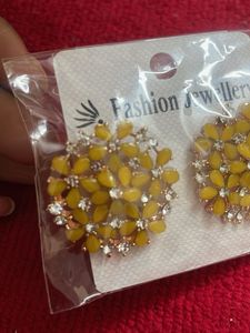 Fashion Jewellery Yellow Earrings