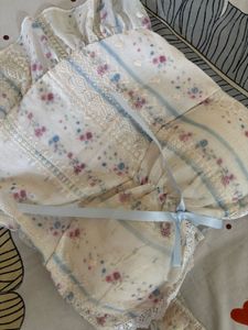 Floral Lace Trim Corset Top