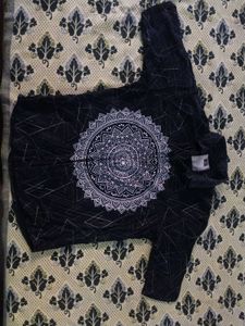 Stylish Black Shirt with Mandala Design