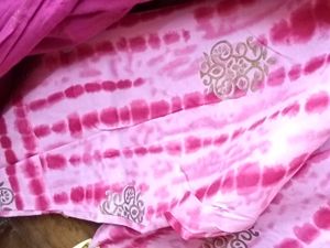 BrandNew PinkTie-DyeEmbrdry Kurta+Patiala
