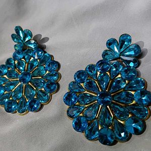 Statement Blue Earrings