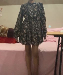 Floral Ruffle Mini Dress