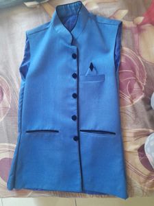 Men's Blue Nehru Jacket