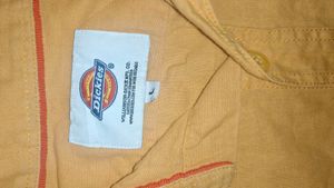 Men's Yellow Short Sleeve Button-Up Shirt