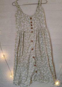 Floral Button-Down Midi Dress