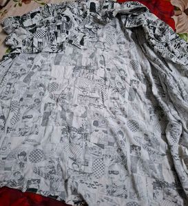 Graphic Print Short Sleeve Shirt