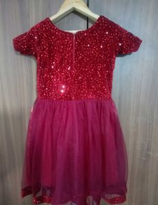 Red Sequin Party Dress