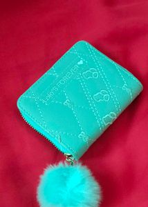 Brand new Cute 🩵 Wallet with Pom