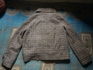 Stylish Plaid Lined Jacket