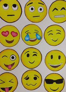 Hand Made On Art Paper EMOJI 😀