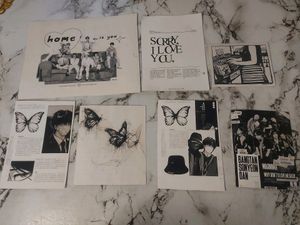 Random Black BTS Wall Posters🪼⋆.ೃ࿔*:･