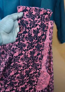 Pink With Black Grown