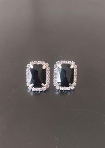 Classic Black Stud Mini Earrings