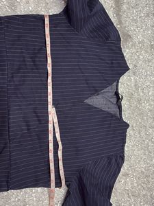 Chic Striped Wrap Top