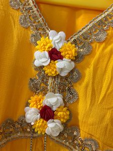 Bright Yellow Kurta Set with Dupatta