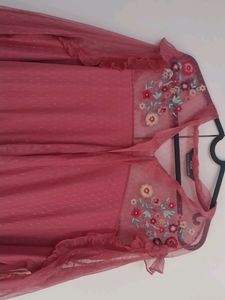 Gown Unused Net Frills Party