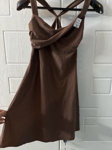 🐻Brown Casual Dress