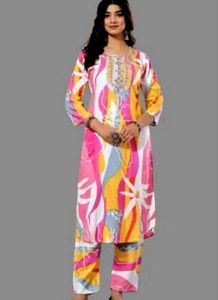 Vibrant Printed Kurta Set
