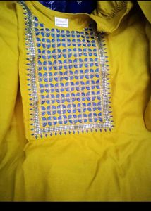 Vibrant Yellow Kurta Set with Dupatta
