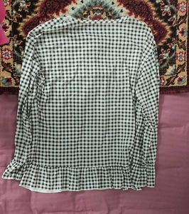 gingham ribbon lace top🥨
