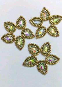 Patches Leaf Stone Multicolour Flower fancy 8 pie