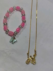 Charming Beaded Bracelet & Necklace Set