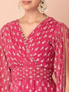 Beautiful Pink Floral Gown