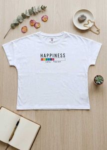 White "Happiness Loading" T-Shirt