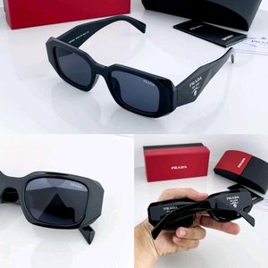 PRADA Black Rectangular Sunglasses FOR UNISEX