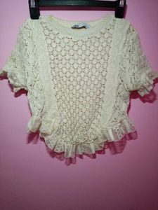 Zara Knit Lace Top