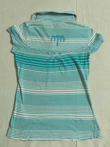 Madame Striped Polo T-Shirt