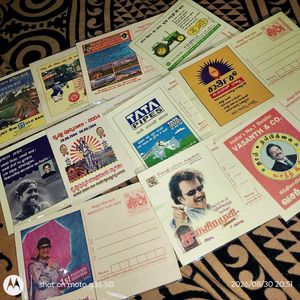 10 SELECTED MEGDOOT POSTCARDS WITH ADs