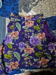 Vibrant Floral Print Button-Up Top