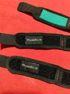Adjustable Knee Support, Black &amp; Green, 2 Count