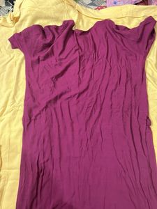 Purple Embroidered Kurta