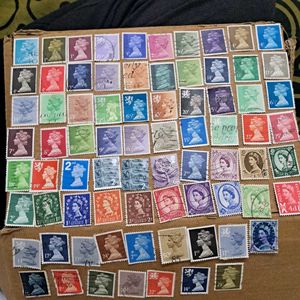 76 Queen Elizabeth II Postage Stamps