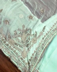 Elegant Mint Green Anarkali Suit Set