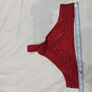 🪔 Lace Trim Thong Panty
