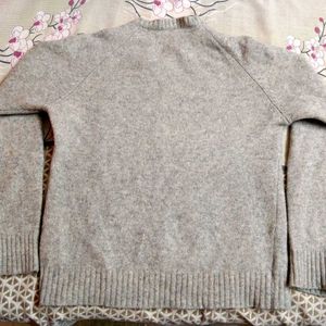 Gray V-Neck Sweater