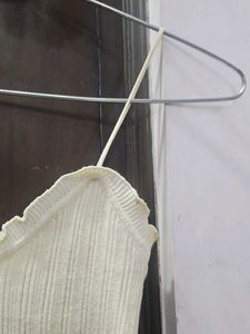 Cream Ribbed Camisole Top