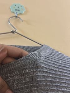 Sparkly Grey Knit Sweater