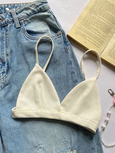 Cream Bralette Top