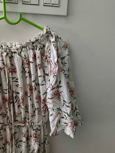 Floral Off-Shoulder Midi Dress