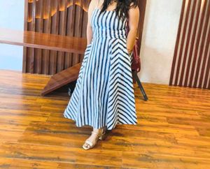 Chic Striped  skirt top