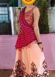 Stylish Mirror Work Lehenga Choli