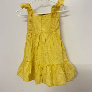 Cute Yellow Ruffled Sundress
