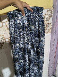 Blue Paisley Print Kurta and Plazo set