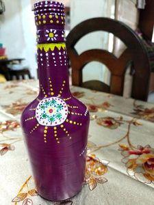Home decor !! Bottle painting!! Handmade!! Mandala